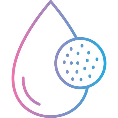 Su bırakma simgesinin vektör illüstrasyonu