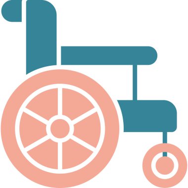 Tekerlekli. Web simgesi basit illüstrasyon