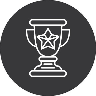 Ödül kupası simgesi taslak biçiminde