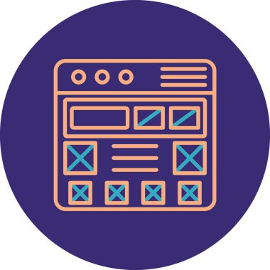 seo modern simgesinin vektör illüstrasyonu