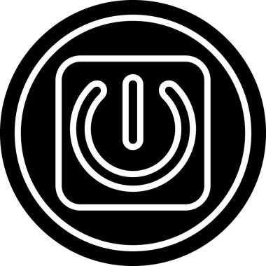 Bir güç simgesinin vektör illüstrasyonu