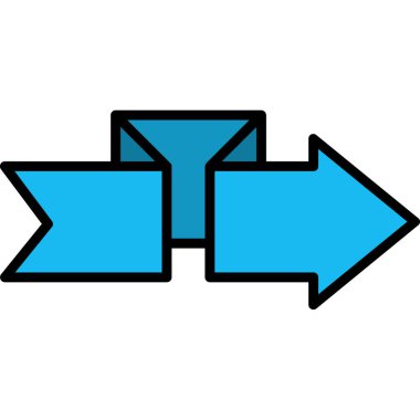 ok simgesi vektör illüstrasyonu