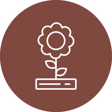 Bitkinin vektör illüstrasyonu