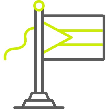 bayrak simgesi, vektör illüstrasyonu