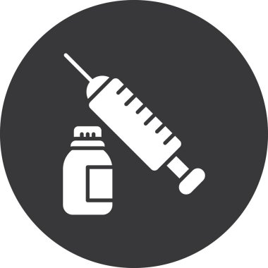 Şırınga ikonu vektör çizimi