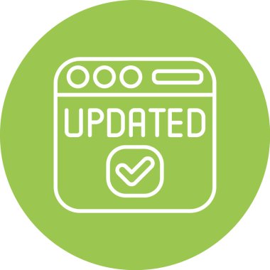 Güncelleme simgesi vektör illüstrasyon