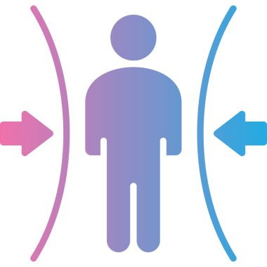 İnsan simgesinin vektör illüstrasyonu