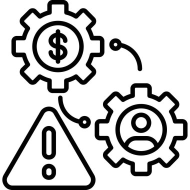 iş yönetimi simgesi, vektör illüstrasyonu