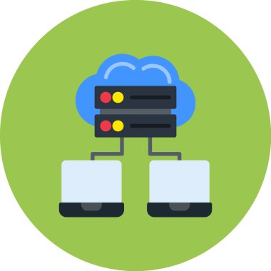 bulut hesaplama vektörü simgesi