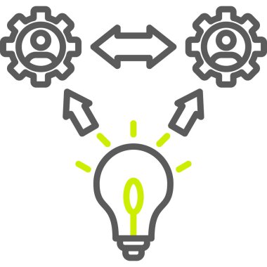 Ampul dişlisi ampul vektör illüstrasyon grafik tasarımı