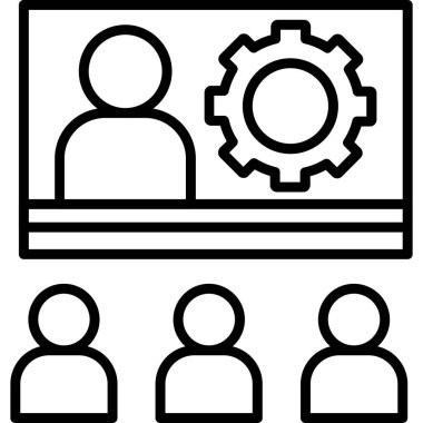 iş yönetimi vektör simgesi