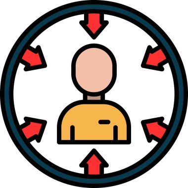 hedef simge vektör illüstrasyonu