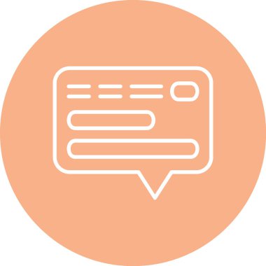 İleti kabarcığı vektör illüstrasyonu