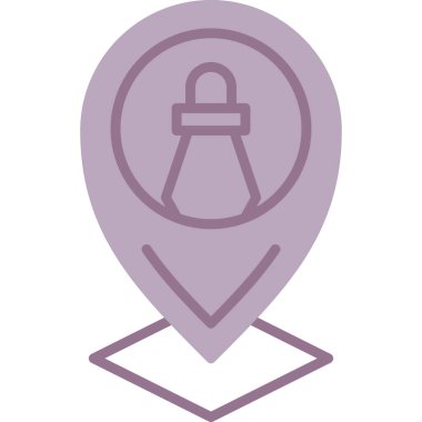 pin simgesi vektör illüstrasyonu