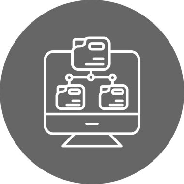 vektör lcd simgesi illüstrasyonu