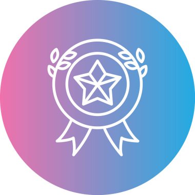 Rozet simge vektör çizim