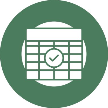 Takvim simgesinin vektör illüstrasyonu