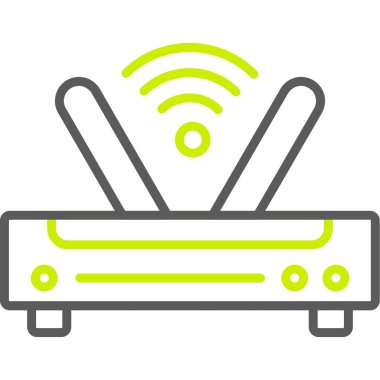 Yönlendirici. Web simgesi basit illüstrasyon