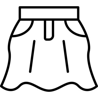 giysi giysisi kumaş simgesi ana hatlar biçiminde