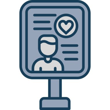 Doktor. Web simgesi basit illüstrasyon