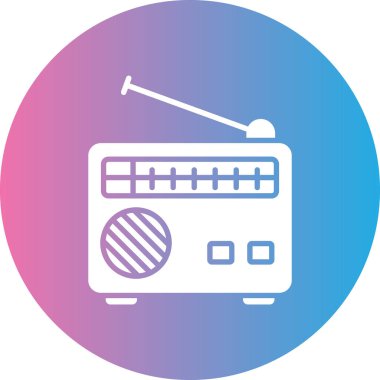 Mikrofon. vektör simgesi basit resimleme