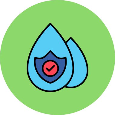 su damlası vektör simgesi