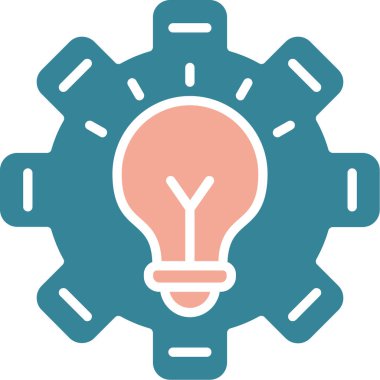 Ampul. Web simgesi vektör illüstrasyonu