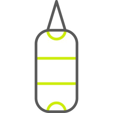 yeşil ve siyah simge