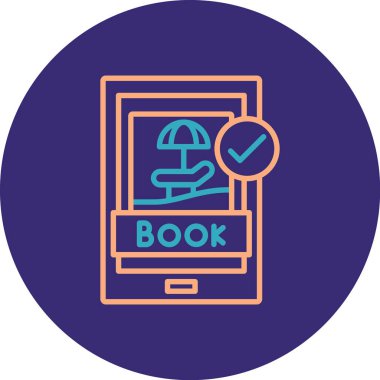 web simgesi, kitabın vektör illüstrasyon