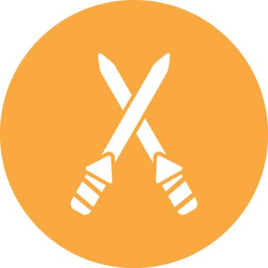 Çaprazlanmış bir vektör illüstrasyonu