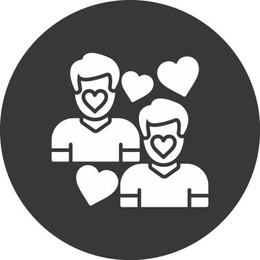 Moda tarzı izole edilmiş arkaplanda aşk simgesi