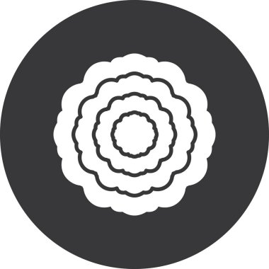 çiçek simgesi vektör illüstrasyonu