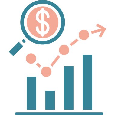 Dolar. Web simgesi basit illüstrasyon