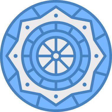 dişli simgesi, vektör çizimi