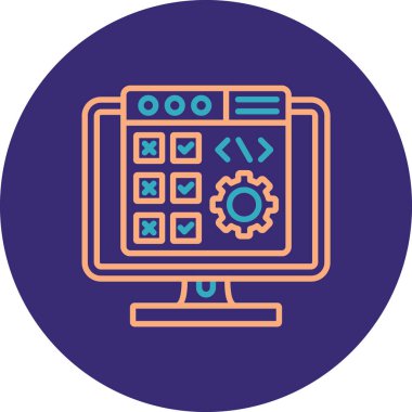 Modern bir simgenin vektör illüstrasyonu