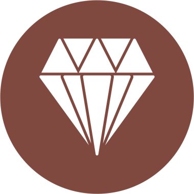 Elmas simgesi vektör illüstrasyonu