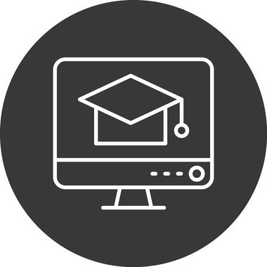 çevrimiçi eğitim vektörü sembol tasarımı