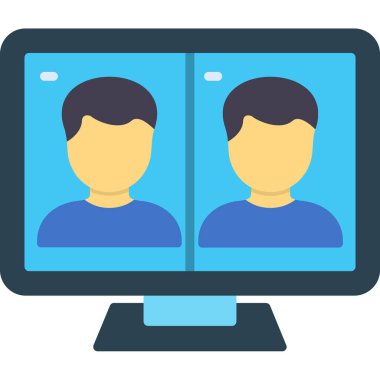 Konferans. Web simgesi basit illüstrasyon