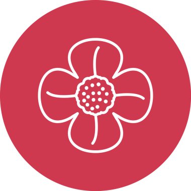 Çiçek. Web simgesi basit tasarım