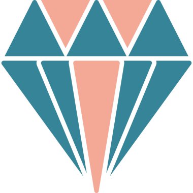 Elmas. Web simgesi basit tasarım