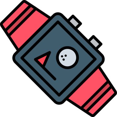 Kamera simgesi. Vektör illüstrasyonu