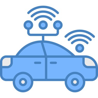 araba denetimi simgesi - taslak biçimi