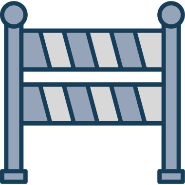 Çit. Web simgesi basit illüstrasyon