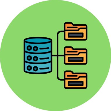 sunucu veritabanı simgesi doldurulmuş ana hatlar biçiminde