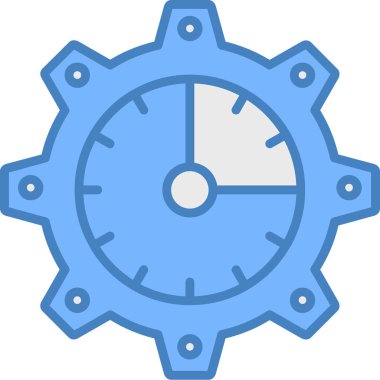 Zaman simgesi vektör illüstrasyonu