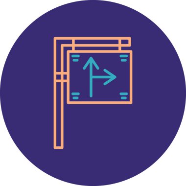 ok simgesi, vektör illüstrasyonu