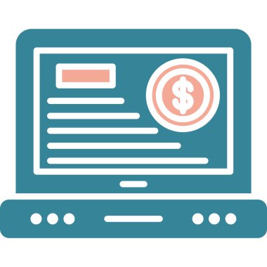 Online para vektör simgesi