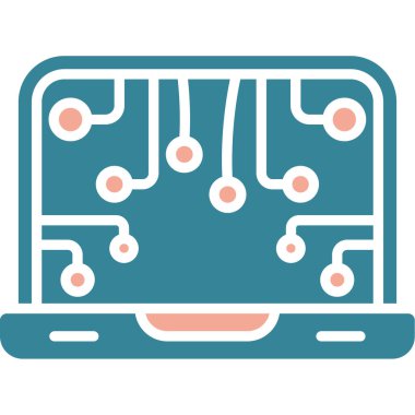 Moda biçimi izole edilmiş arkaplanda cpu simgesi