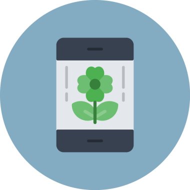 Cep telefonu. Web simgesi basit illüstrasyon