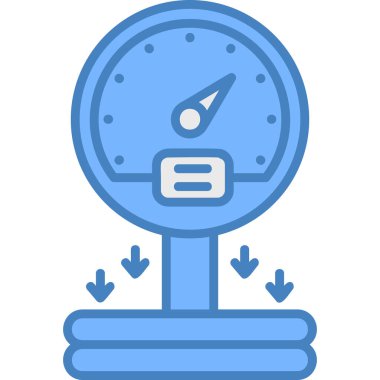 Pusula düz simgesi, vektör, illüstrasyon